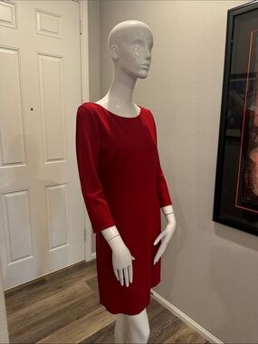 Cranberry Alice + Olivia Red Long-Sleeve Dress with a Lining